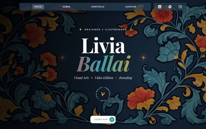 Screenshot of liviaballai.com.br