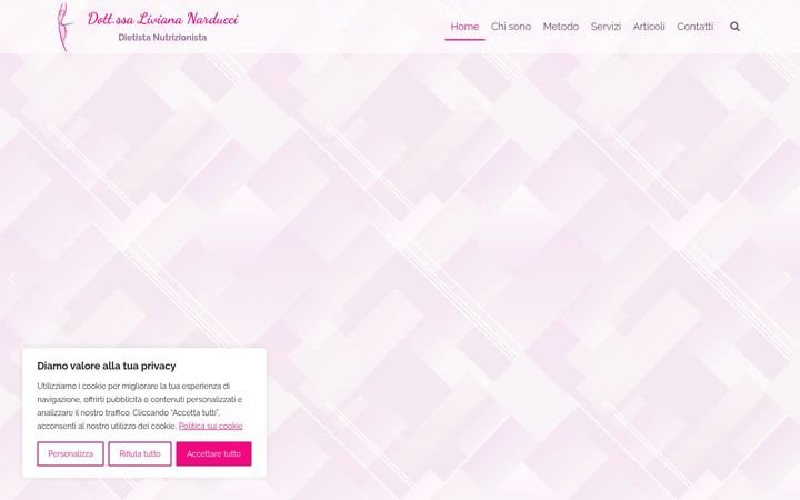 Screenshot of liviananarduccinutrizionista.it