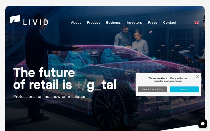 Screenshot of livid.digital