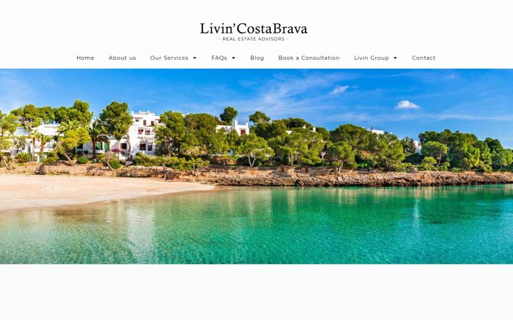 Screenshot of livincostabrava.com
