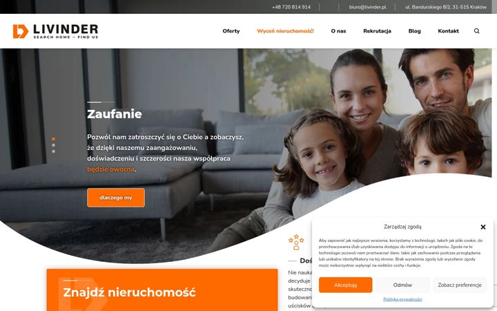 Screenshot of livinder.pl