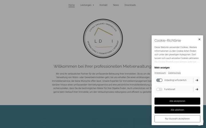 Screenshot of living-dreams-immobilien.de