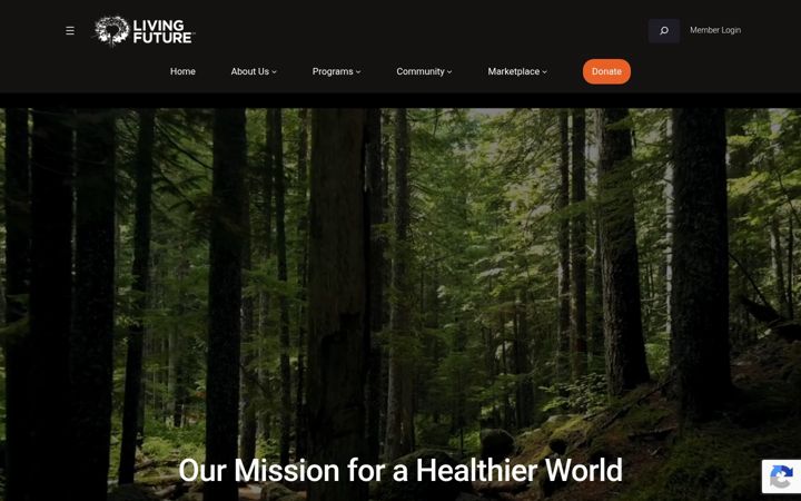 Screenshot of living-future.org