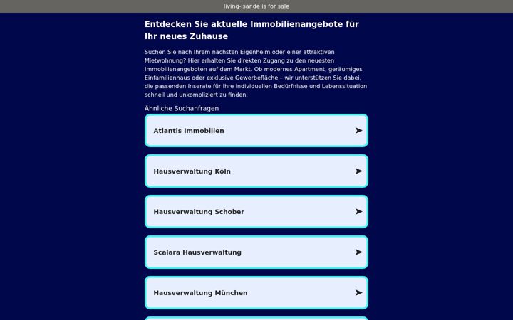 Screenshot of living-isar.de
