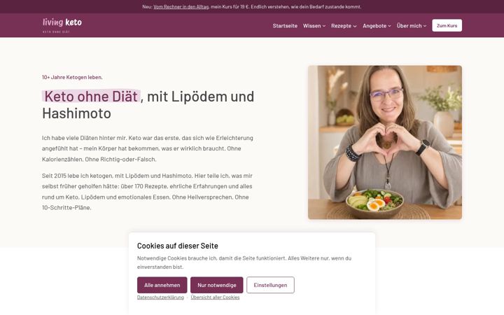 Screenshot of living-keto.de