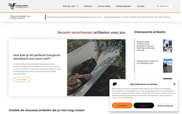 Screenshot of living-smart.nl