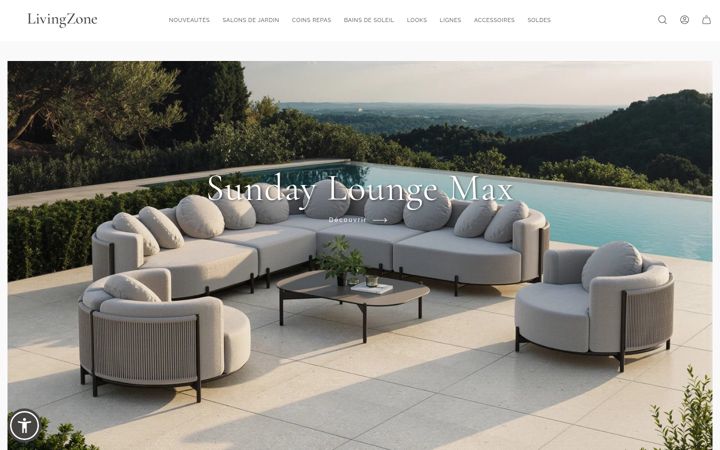 Screenshot of living-zone.fr
