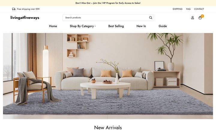 Screenshot of livingatfiveways.co.uk