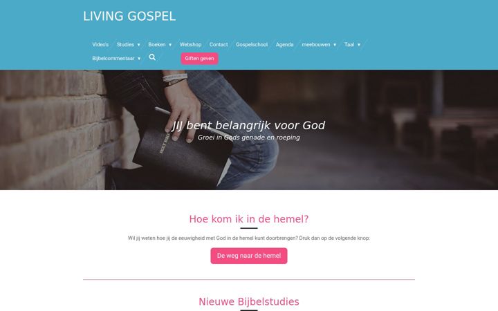 Snímek obrazovky livinggospel.nl