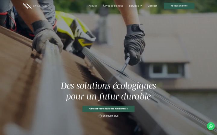 Screenshot of livinggreen.be