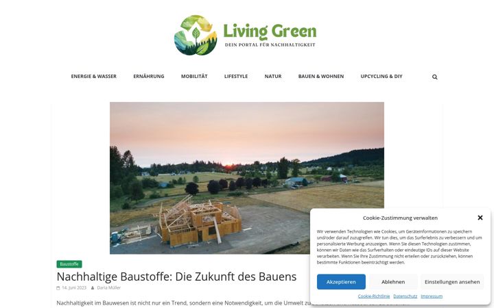 Screenshot of livinggreen.eu