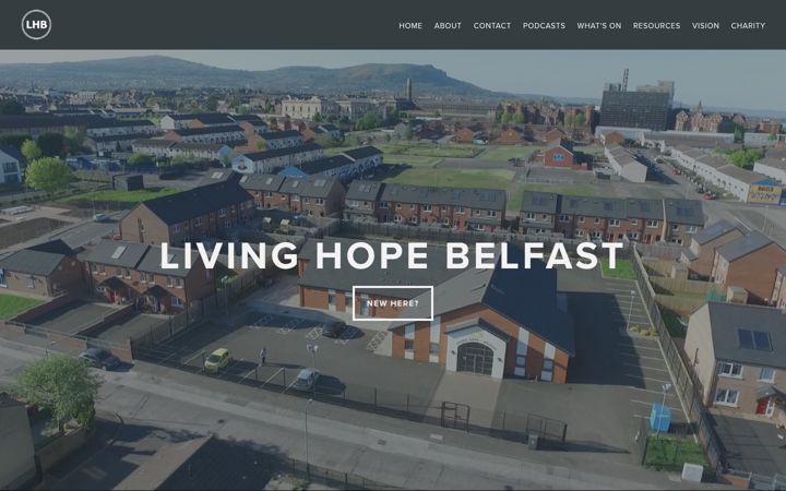 Screenshot of livinghopebelfast.com
