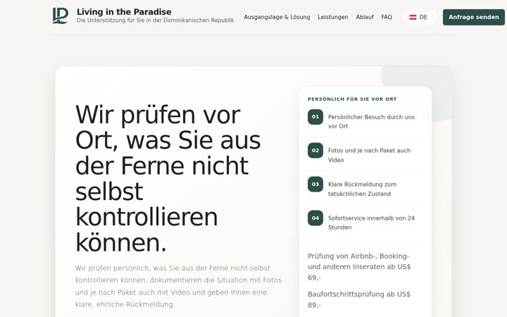 Screenshot of livingintheparadise.com