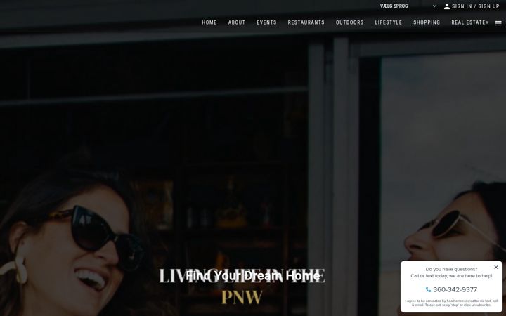Screenshot of livinglifeinthepnw.com