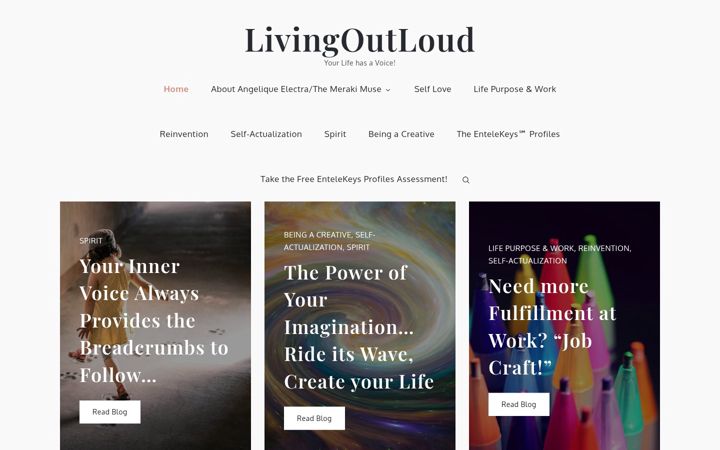 Screenshot of livingoutloud.com