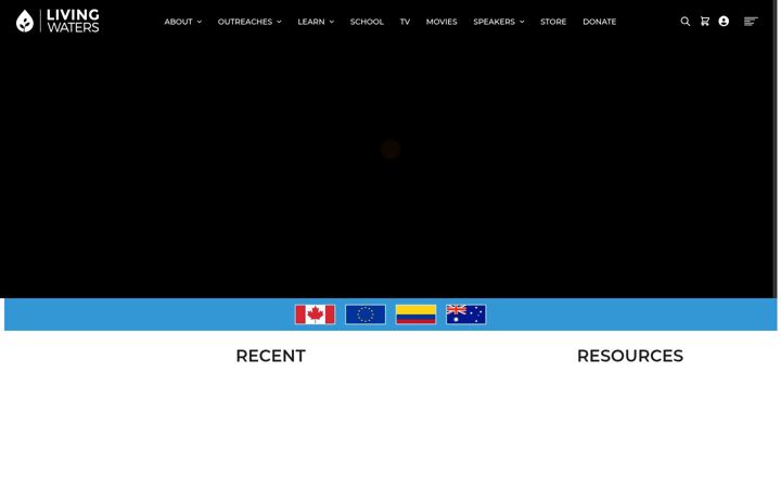Screenshot of livingwaters.com