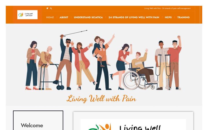 Screenshot of livingwellpain.net