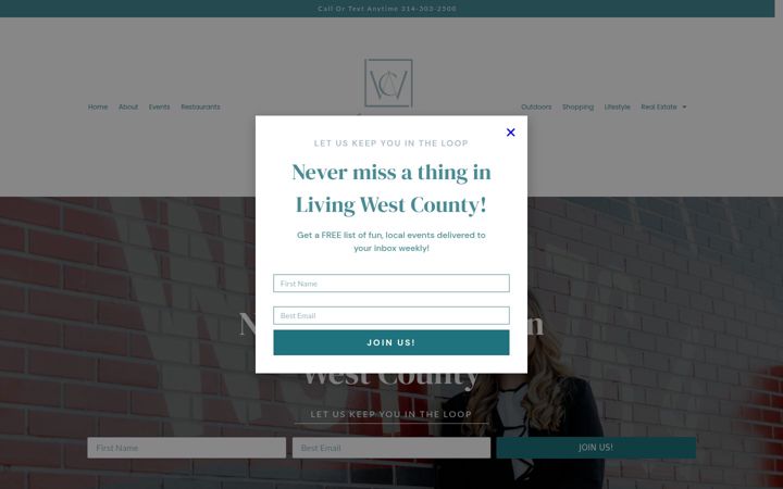 Screenshot of livingwestcounty.com