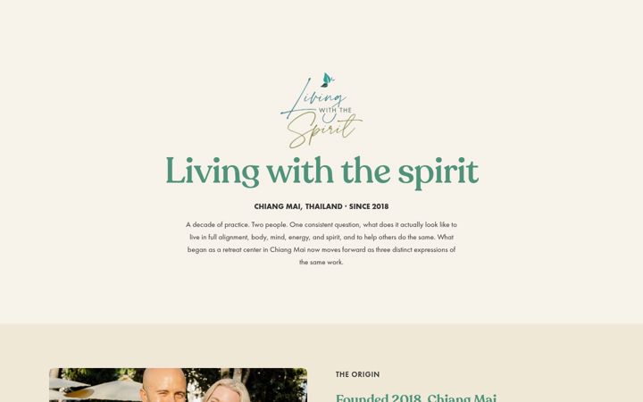 Screenshot of livingwiththespirit.com