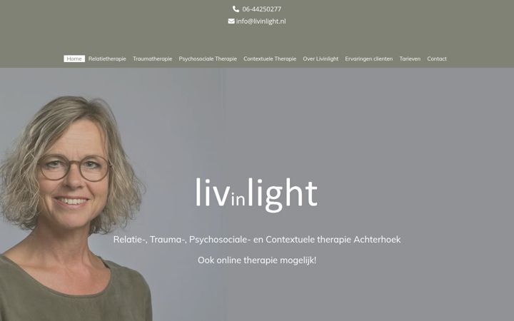 Screenshot of livinlight.nl