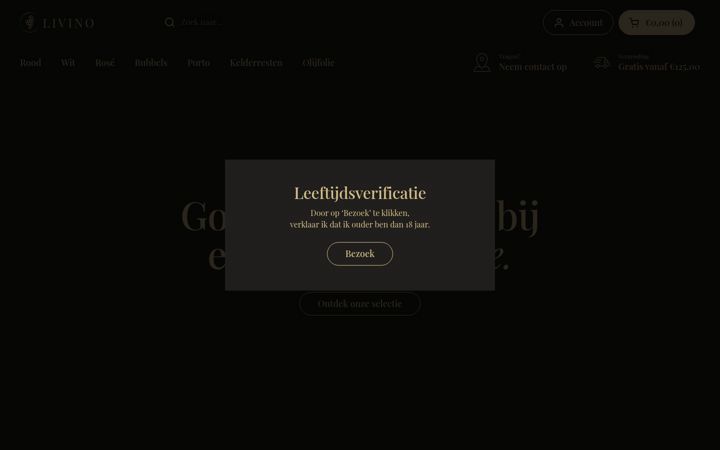 Screenshot of livino.be