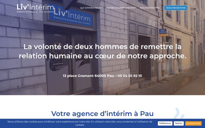 Screenshot of livinterim.fr