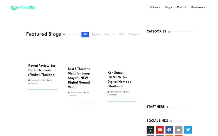 Screenshot of livinthatlife.com
