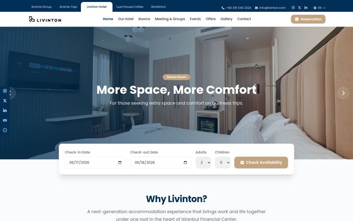 Screenshot of livinton.com