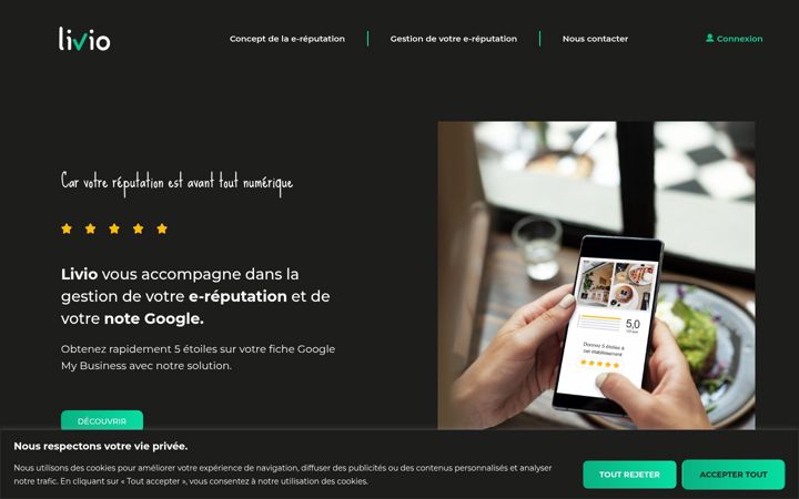 Screenshot of livio-reputation.fr