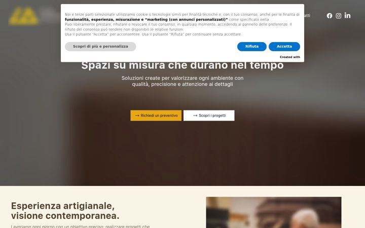 Screenshot of livioambrogioarredi.it