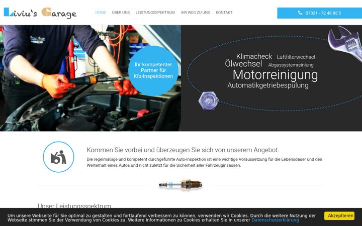 Screenshot of liviusgarage.de