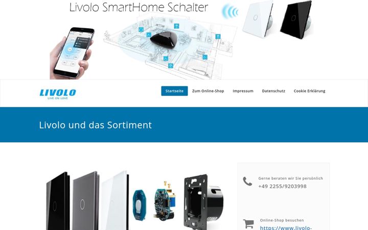 Ekrano kopija livolo-lichtschalter.de