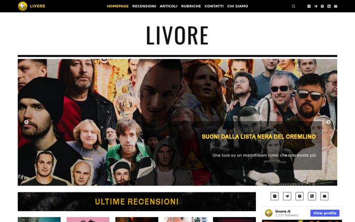 Screenshot of livore.it