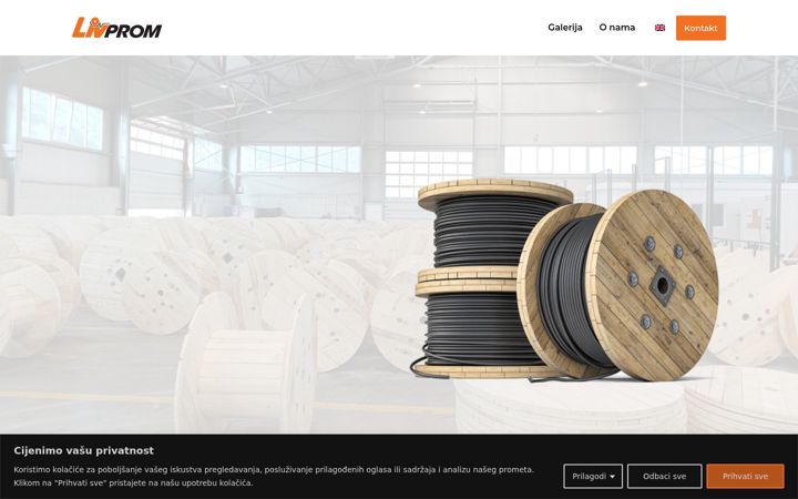 Screenshot of livprom.com