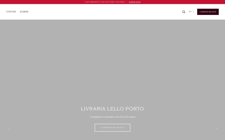 Screenshot of livrarialello.pt