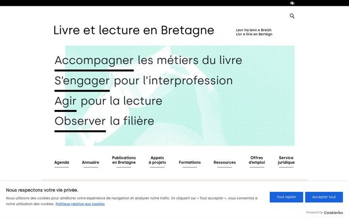 Screenshot of livrelecturebretagne.fr