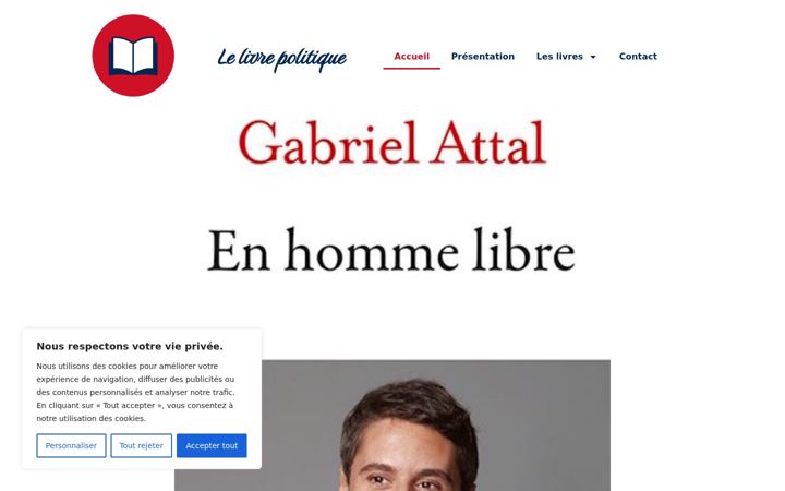 Screenshot of livrepolitique.fr
