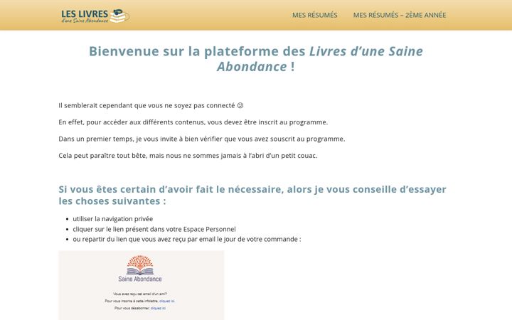Screenshot of livres-saine-abondance.com