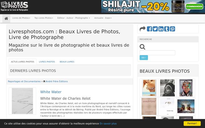 Screenshot of livresphotos.com