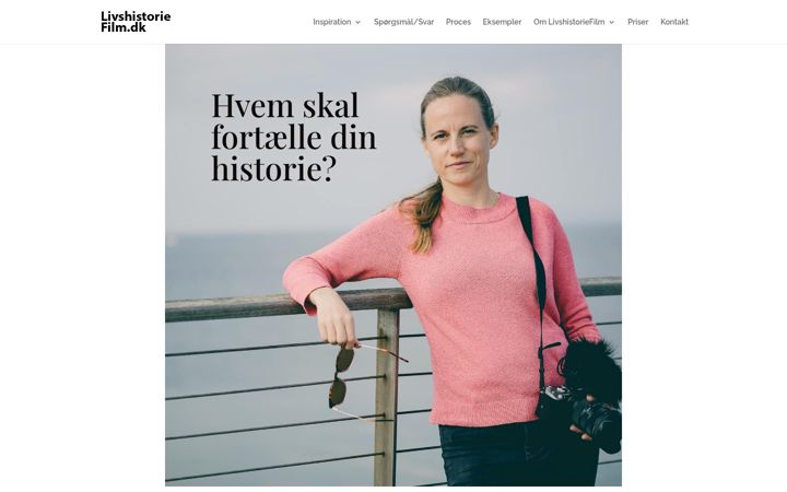 Screenshot of livshistoriefilm.dk