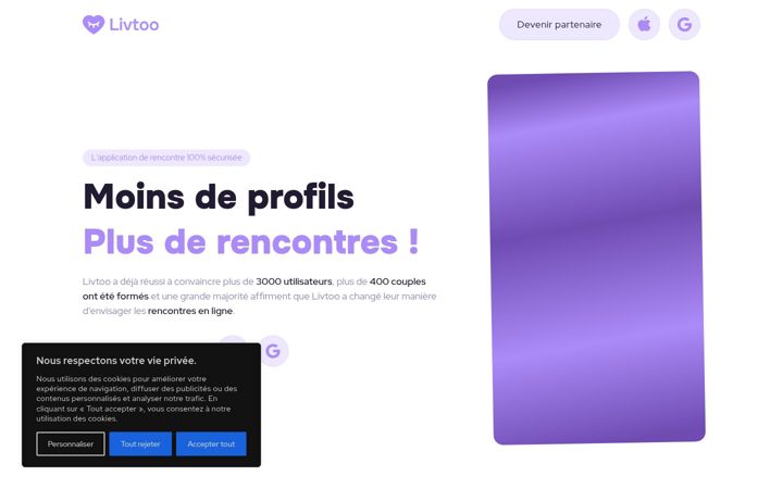 Screenshot of livtoo.fr