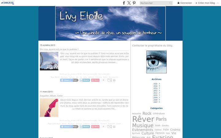 Screenshot of livyetoile.com
