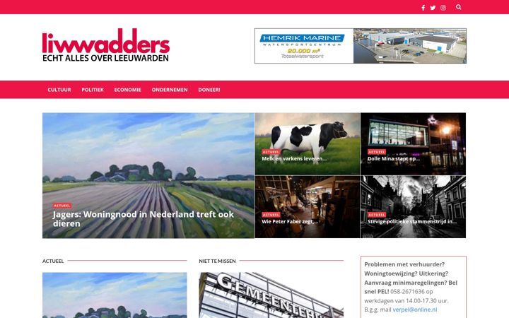Screenshot of liwwadders.nl