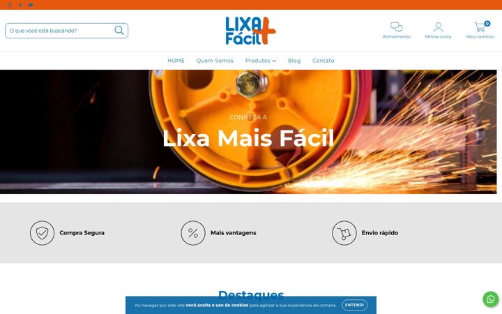 Screenshot of lixamaisfacil.com.br