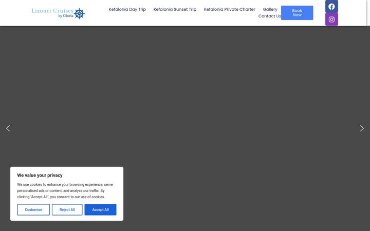Screenshot of lixouricruises.com