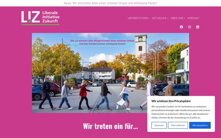 Screenshot of liz-traunreut.de