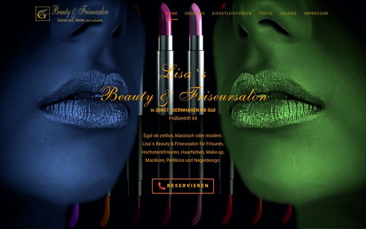 Screenshot of liza-beautysalon.de
