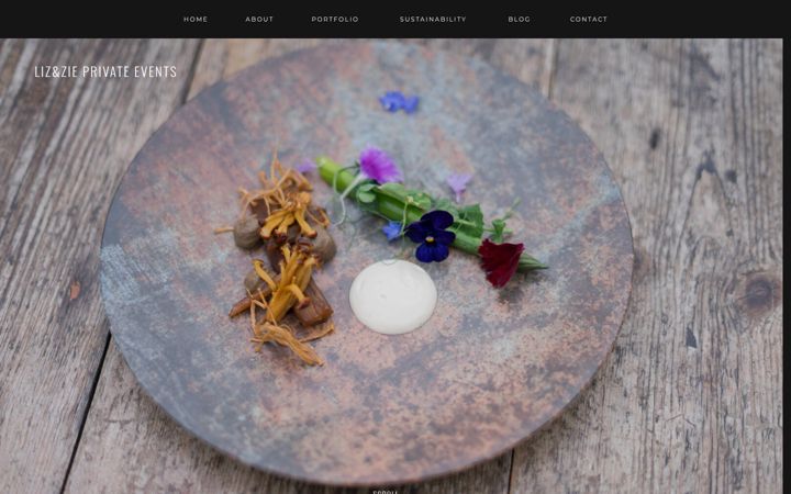 Screenshot of lizandzie.co.uk