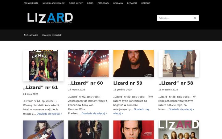 Screenshot of lizardmagazyn.pl