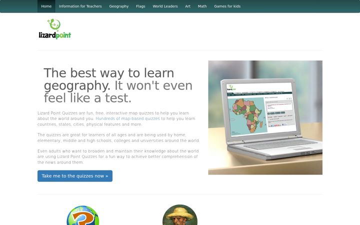 Screenshot of lizardpoint.com